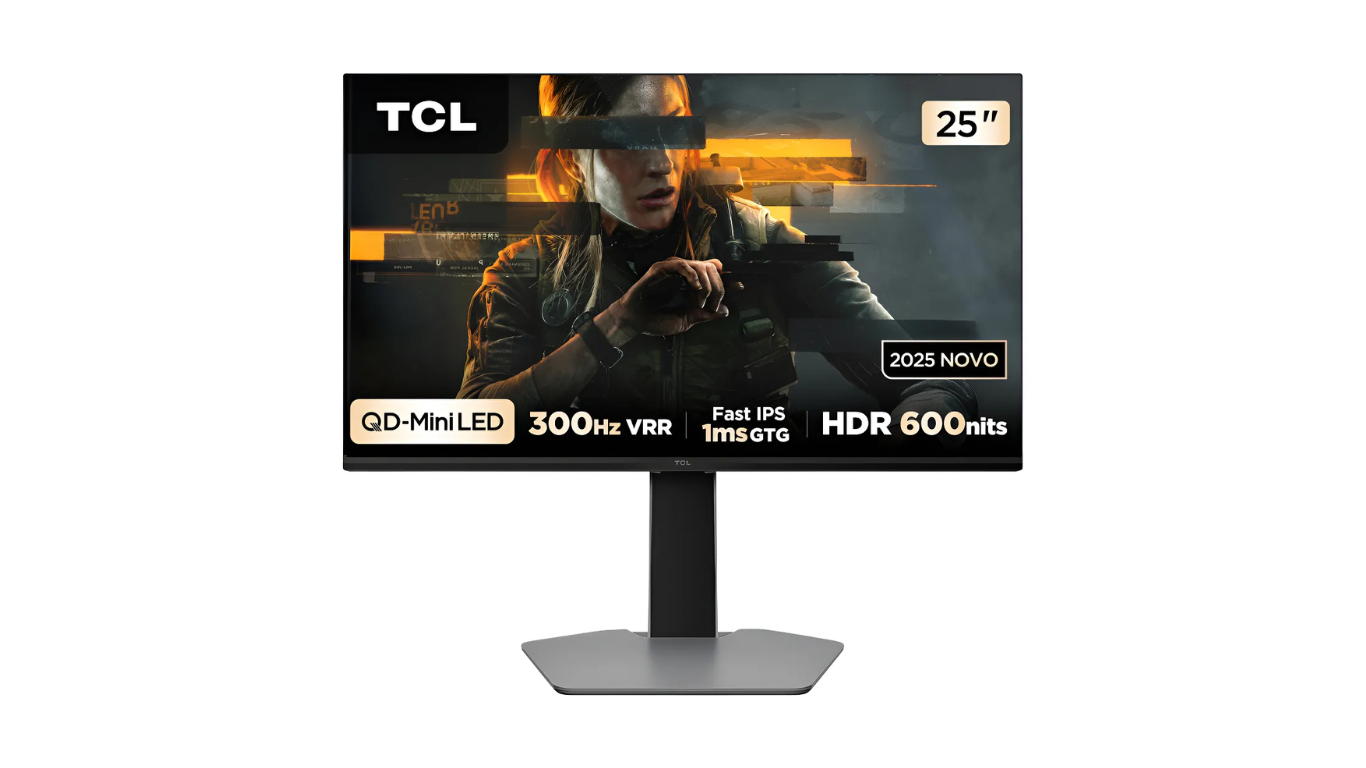 Uma máquina de 300Hz! Monitor Gamer TCL 25" surge em menor preço histórico na Amazon