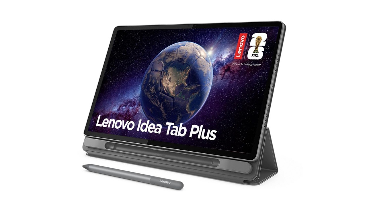 Tablet Lenovo com tela 2,5K, caneta e case ganha cupom de R$ 250 OFF na Amazon